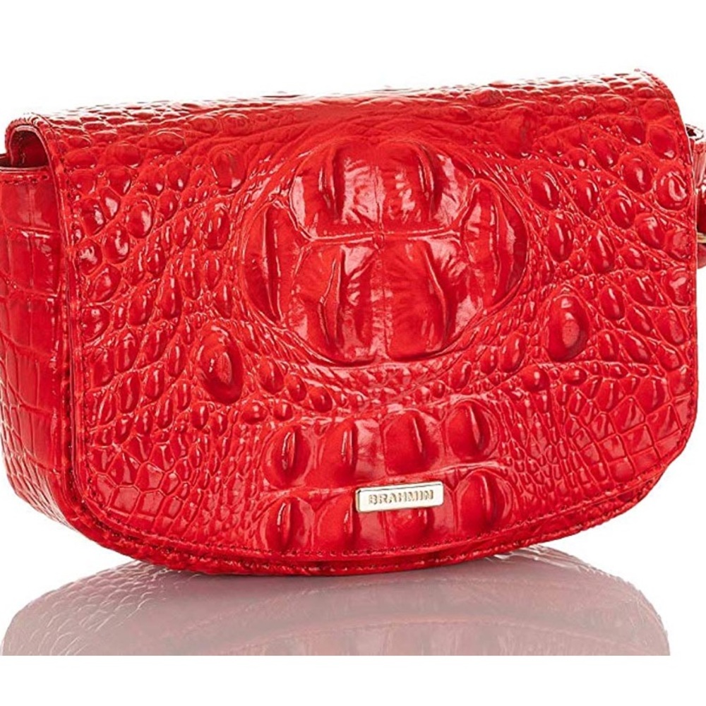 BRAHMIN Lil Candy Apple Melbourne Red  Belt Bag